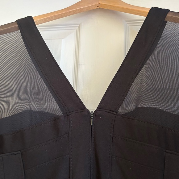 By Tadodi black long shear sleeve and low cut neck line - Picture 2 of 5